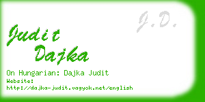 judit dajka business card